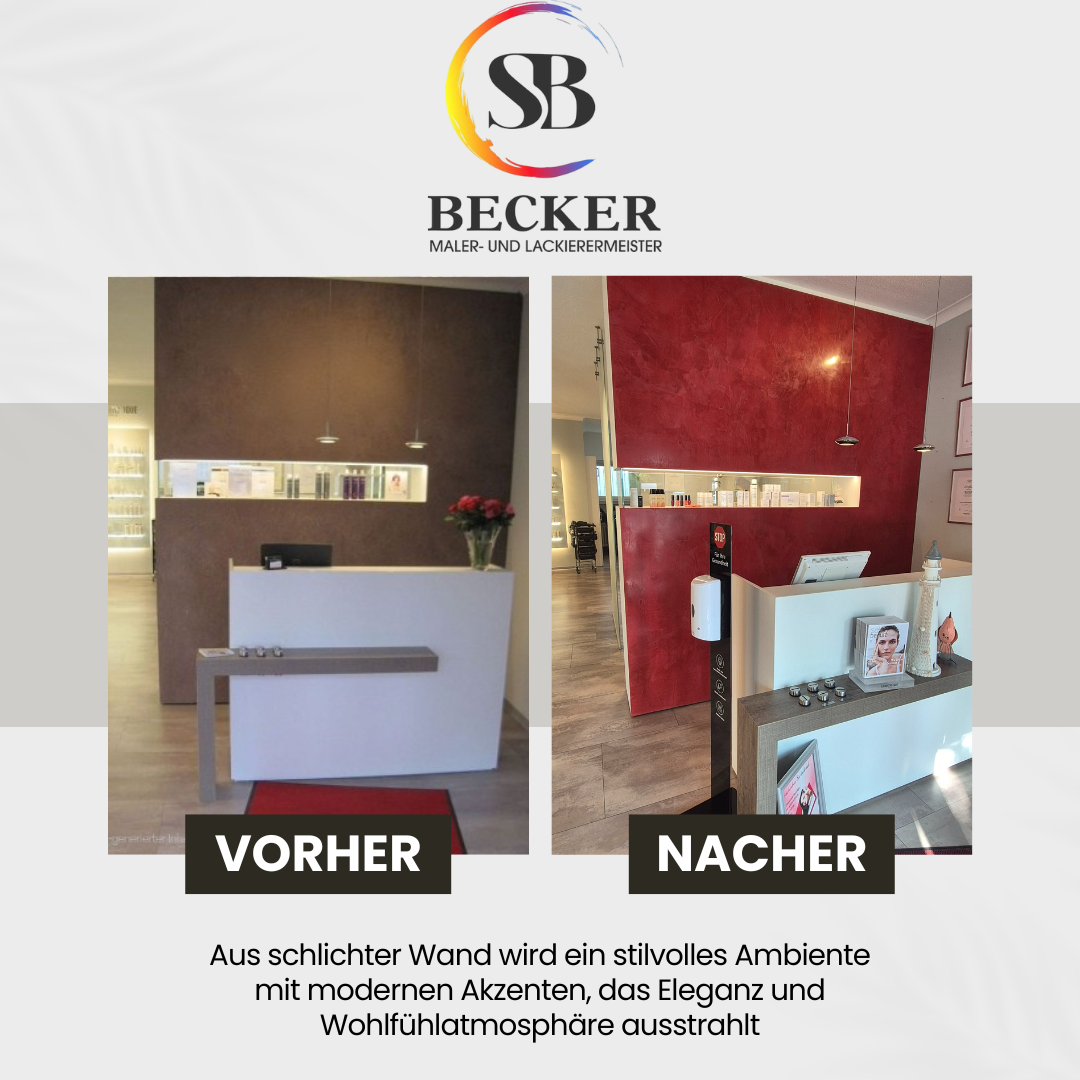 Aus schlichter Wand wird ein stilvolles Ambiente - Vorher/Nachher